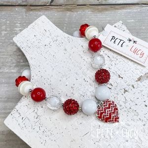 Kids bubblegum necklace Love in the wild collection, 20mm chunky beads